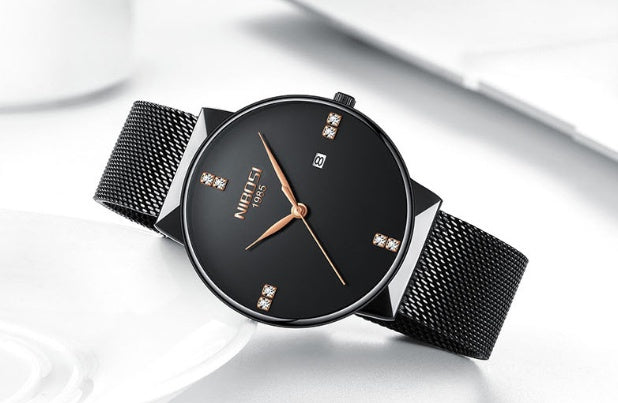 nibosi fashion ultra-thin mesh strap quartz watch