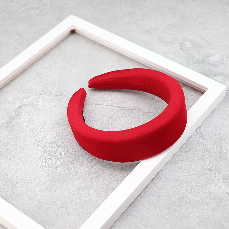 Creative Korean Version Candy-colored Milk Silk Sponge Thickening Wide Brim Hair Band