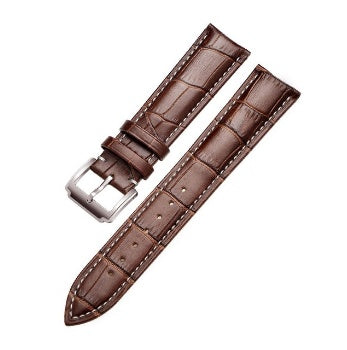 The first layer of leather watch with men's semi-thin universal leather strap female leather strap