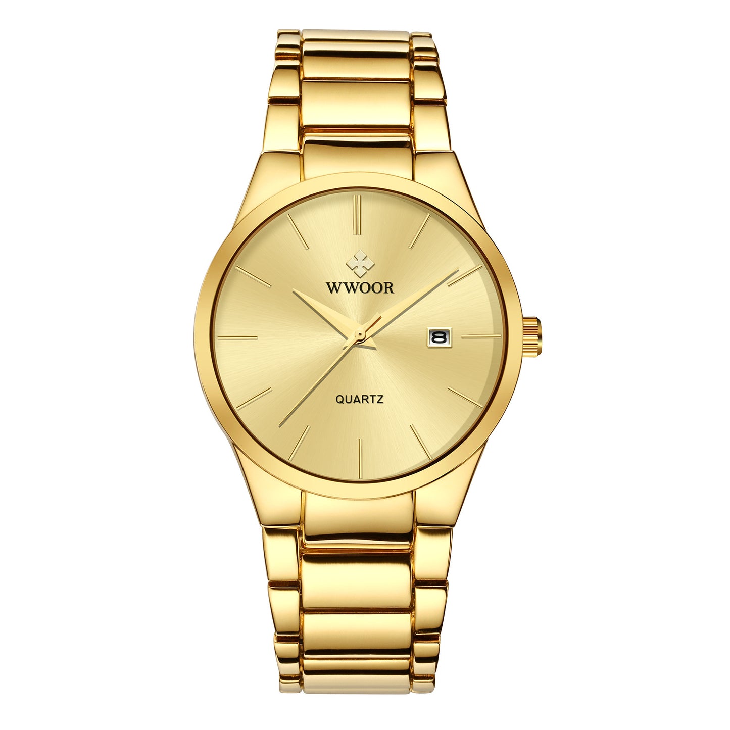 Men's steel band quartz watch