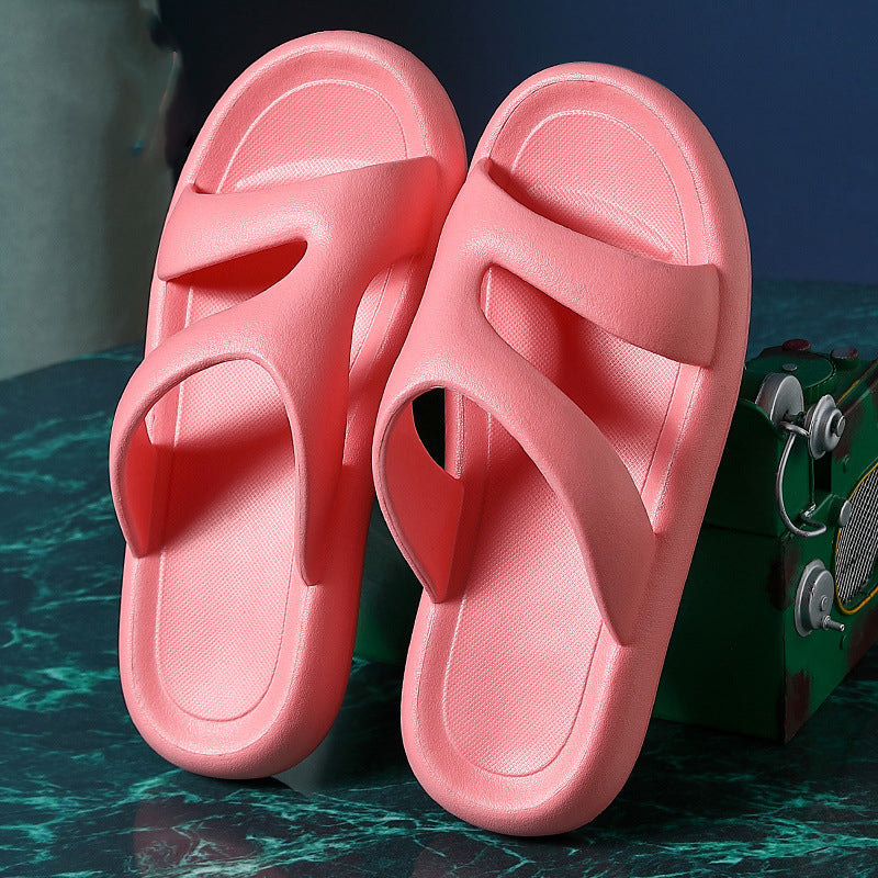 Non-Slip Deodorant Thick-Soled Bath Indoor Slippers Female Summer