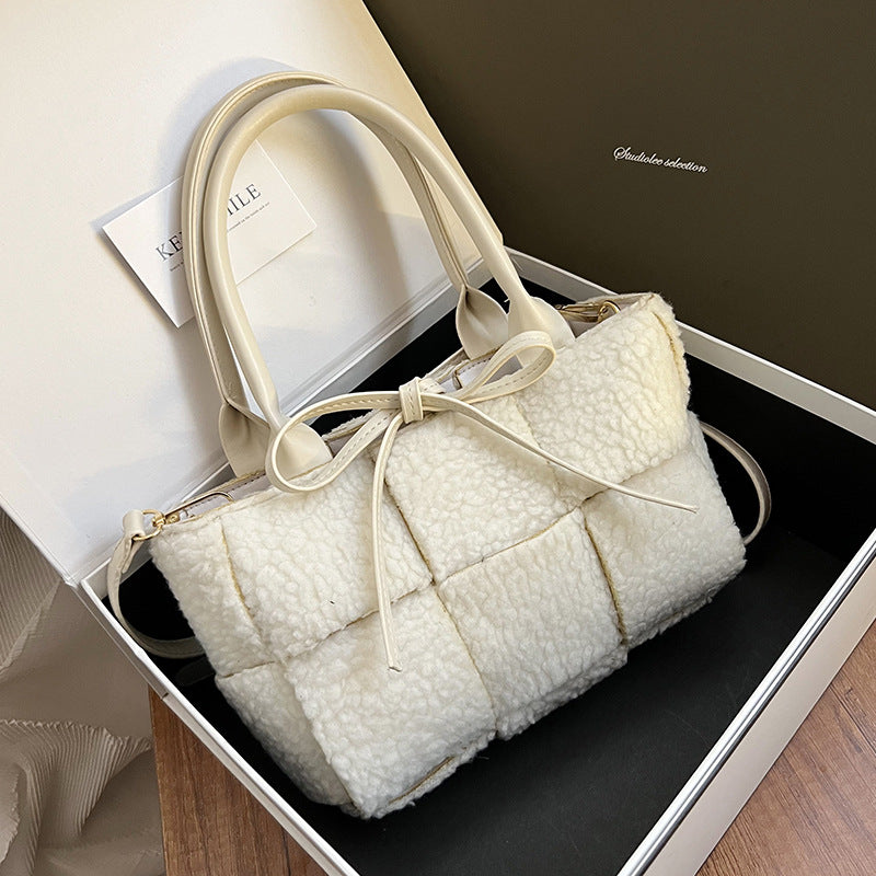Plush All-match Messenger Bag Fashion One-shoulder Western Style
