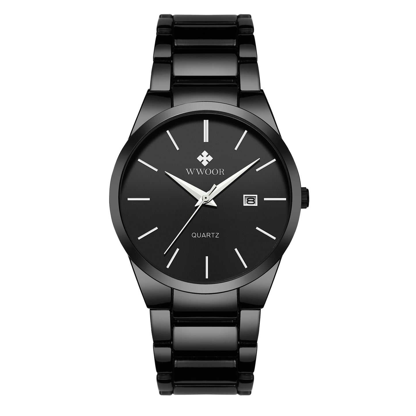 Men's steel band quartz watch