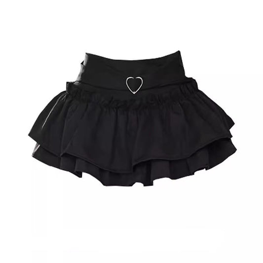 line Summer Puffy Skirt Slimming Cake Skirt Short Skirt