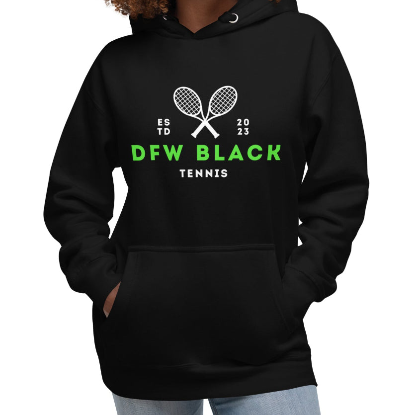 Sports Racket Printed European And American Plus Velvet Hooded Sweater