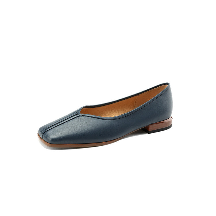 Simple Fashion Shallow Mouth Low Heel Lady Shoes