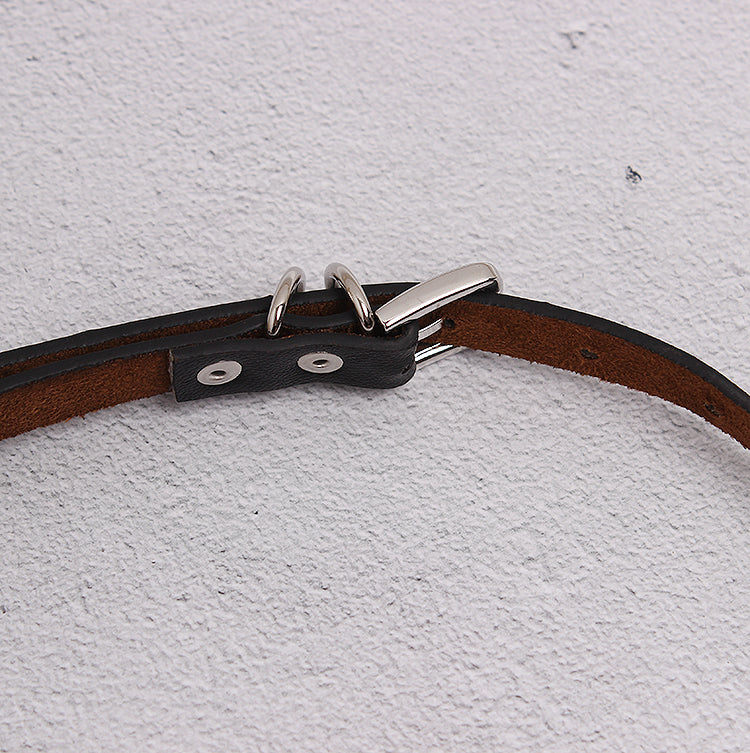 Women's leather belt chain waist chain