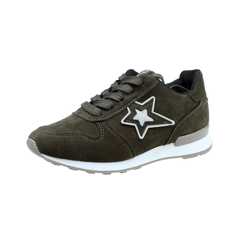 Girls sports casual women's shoes running black