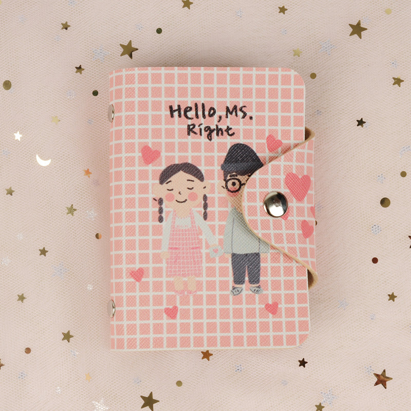 Multi-card color printing cartoon female card package