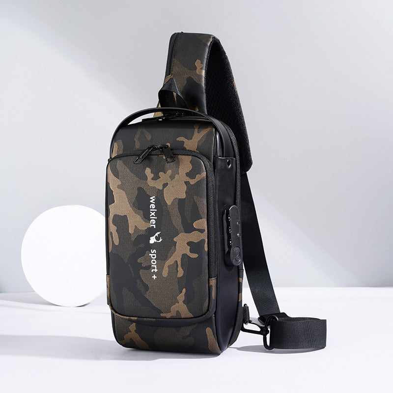 Men's Fashion Casual Large Capacity Shoulder Chest Bag