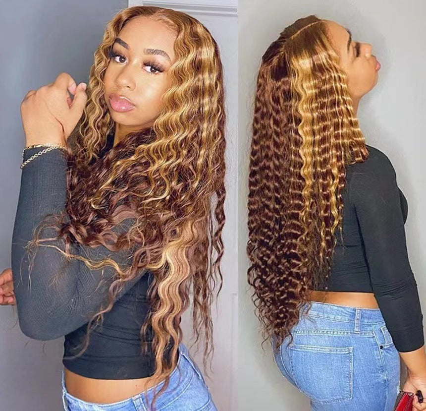 Fluffy Big Wave Half Headgear Wig