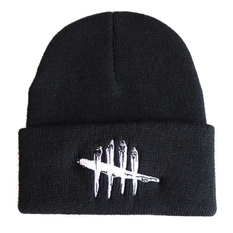 Hip Hop Ski Embroidered Knitted Hat