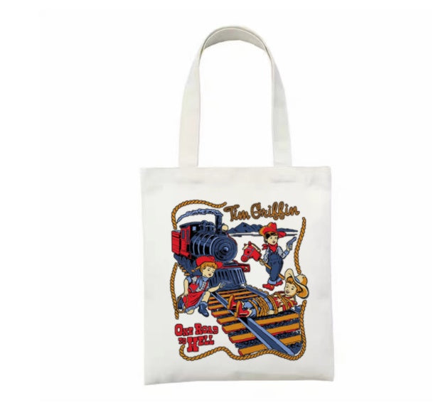 Printed Canvas Bag Personalized Creative Shoulder