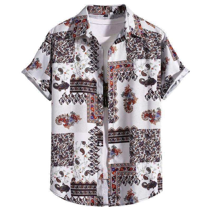 Men's Versatile Trendy Hawaiian Short Sleeve Shirt