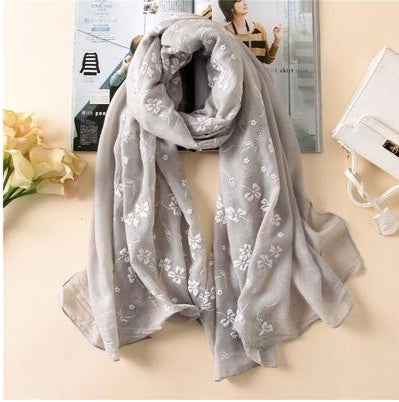 Small flower cotton scarf