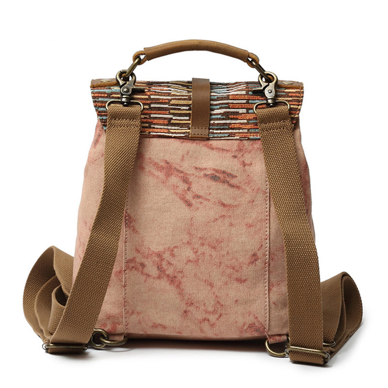 Ethnic Style Messenger Bag Canvas One Shoulder