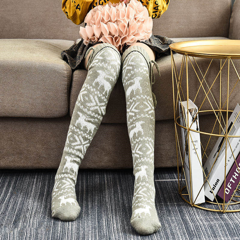Wool knitted stockings