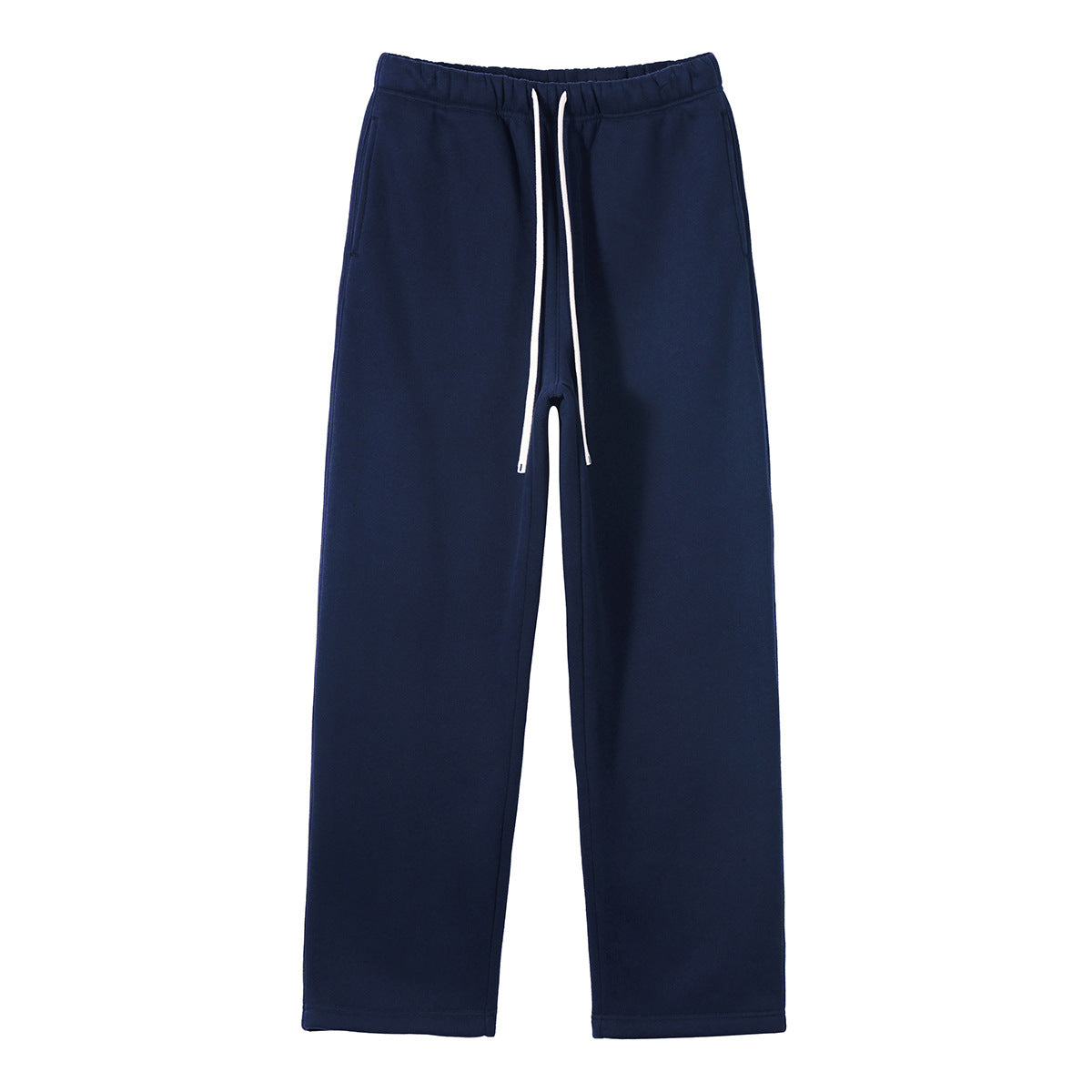 Fleece-lined Thickened American Zipper Men's Sweater And Pants