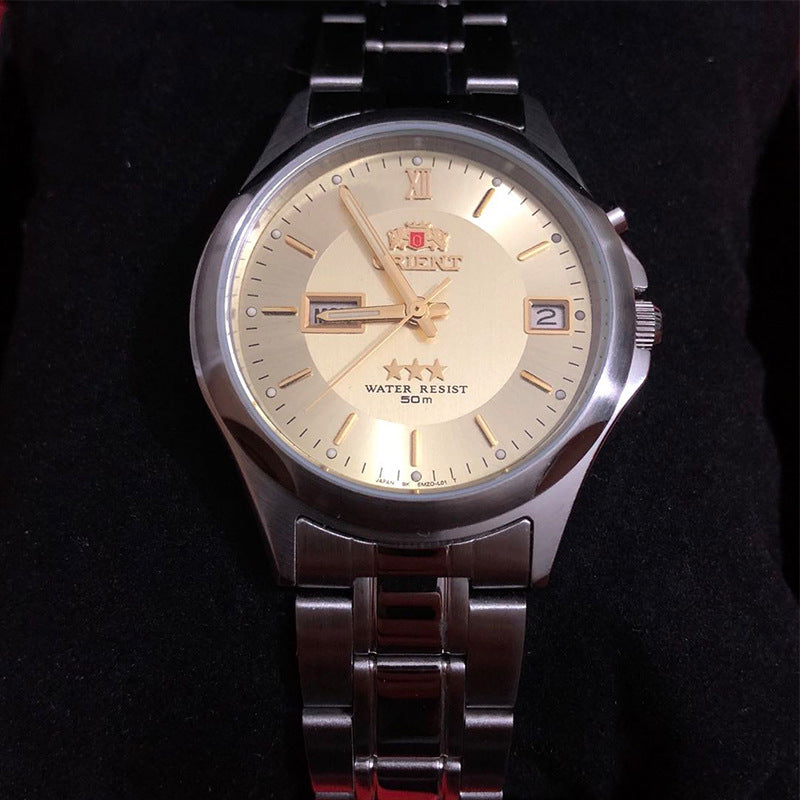 Classic nostalgic stock old dual calendar watch
