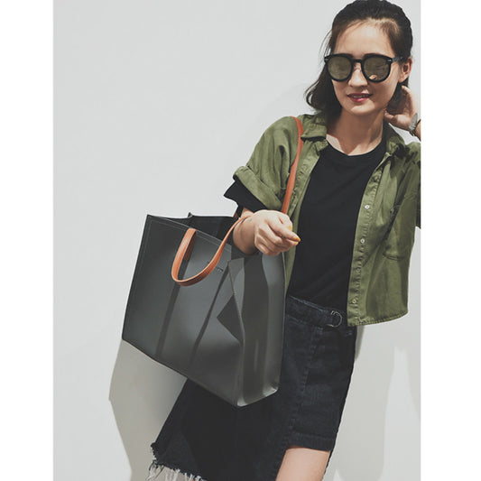 Women's Fashion Simple Large Capacity Shoulder Bag