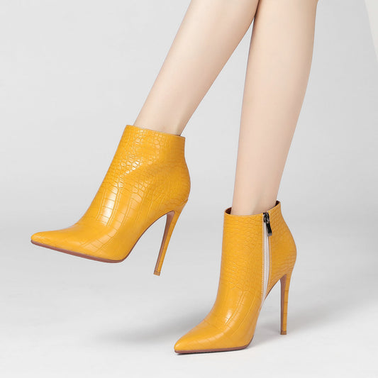 Autumn And Winter Women's Stiletto Ankle Boots
