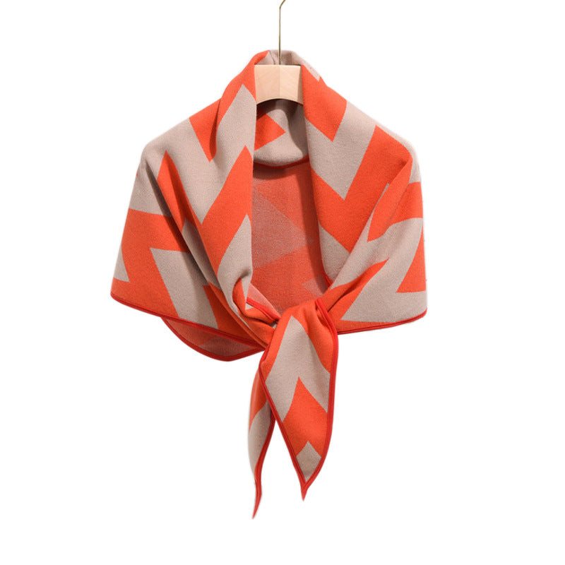 Diamond shaped triangular cape vest