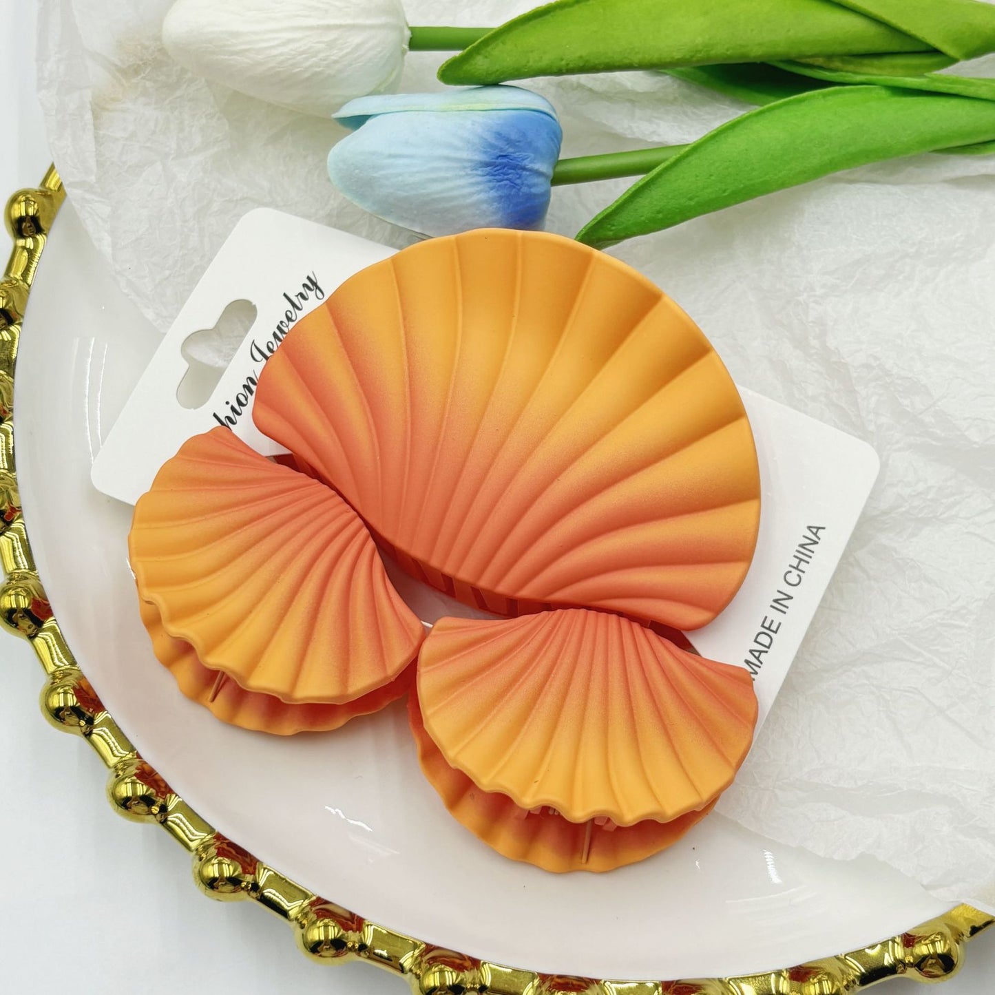 Gradient Frosted Hair Clip Set