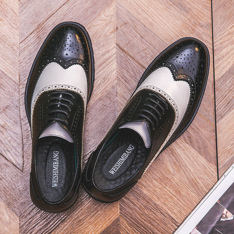 Color block business casual shoes