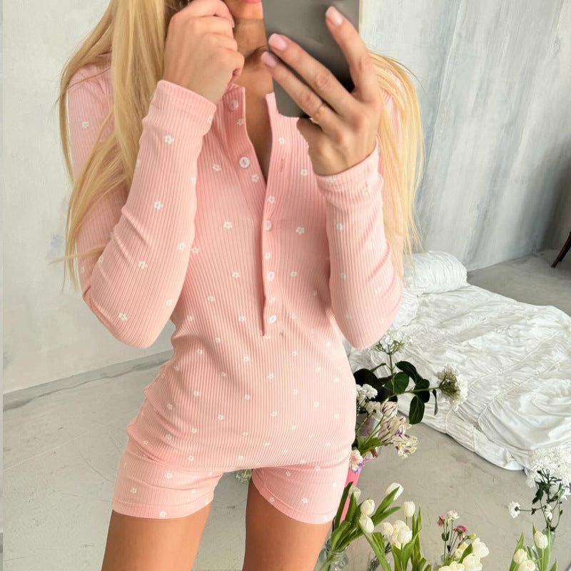 Womens Sweet Slim Fit Jumpsuit