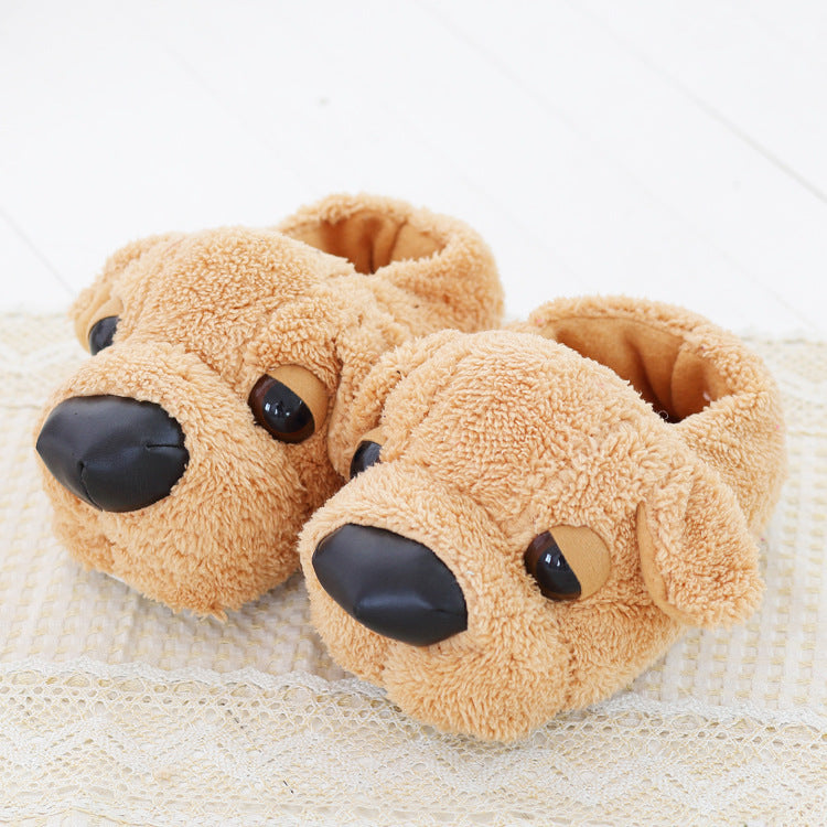 Shar Pei Cartoon All-Inclusive With Thick Cotton Slippers