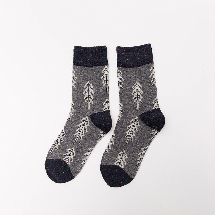 Thickened wool in tube women's socks