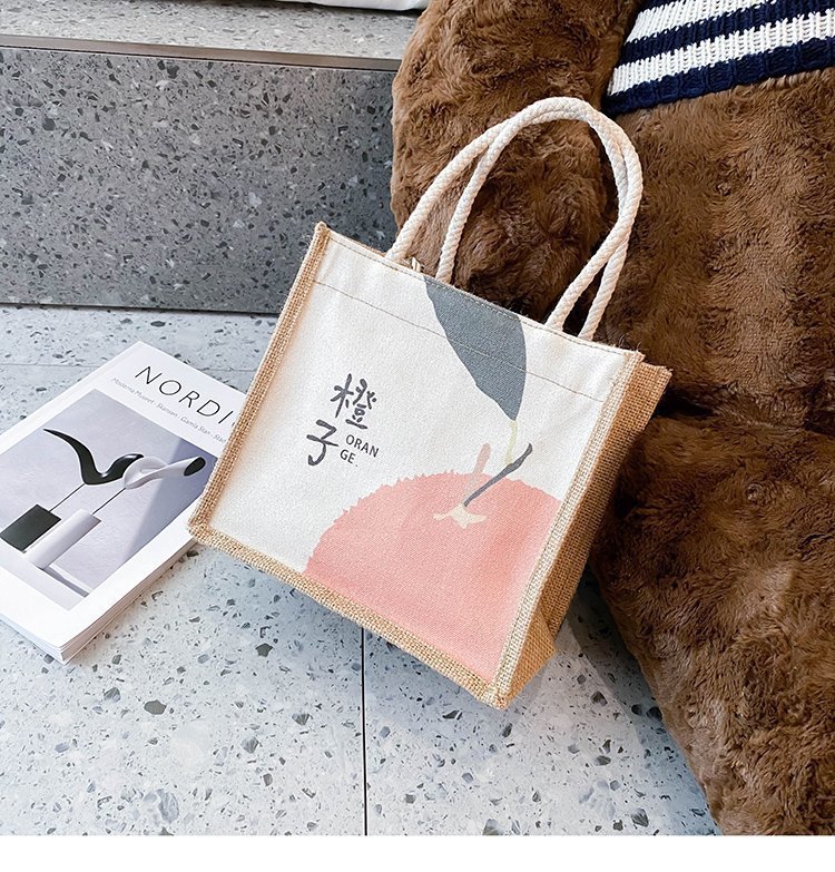 Literary Chinese style wild graffiti girl handbag