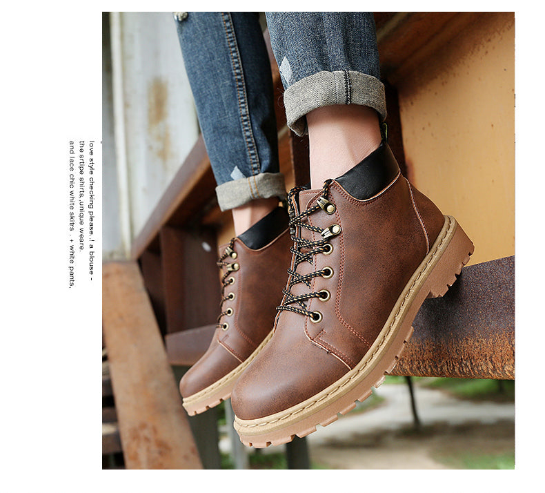 High boots men's heightened boots