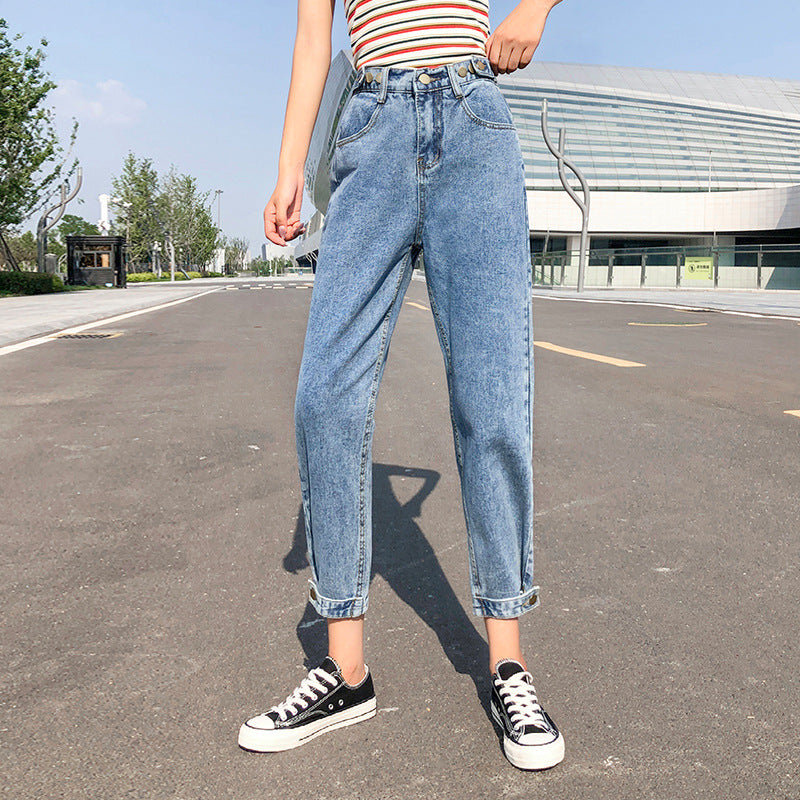 Loose high-rise jeans