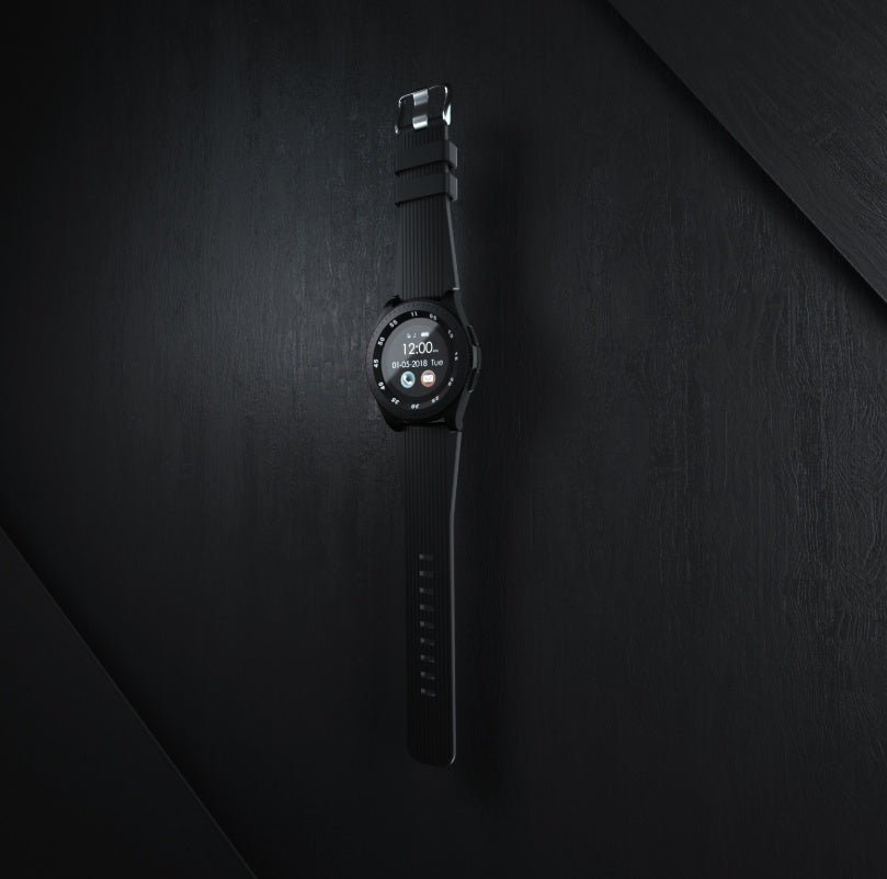 Smartwatch-telefonkort 1,3 rund skærm én knap SOS sports skridt smartwatch Bluetooth smart-armbånd