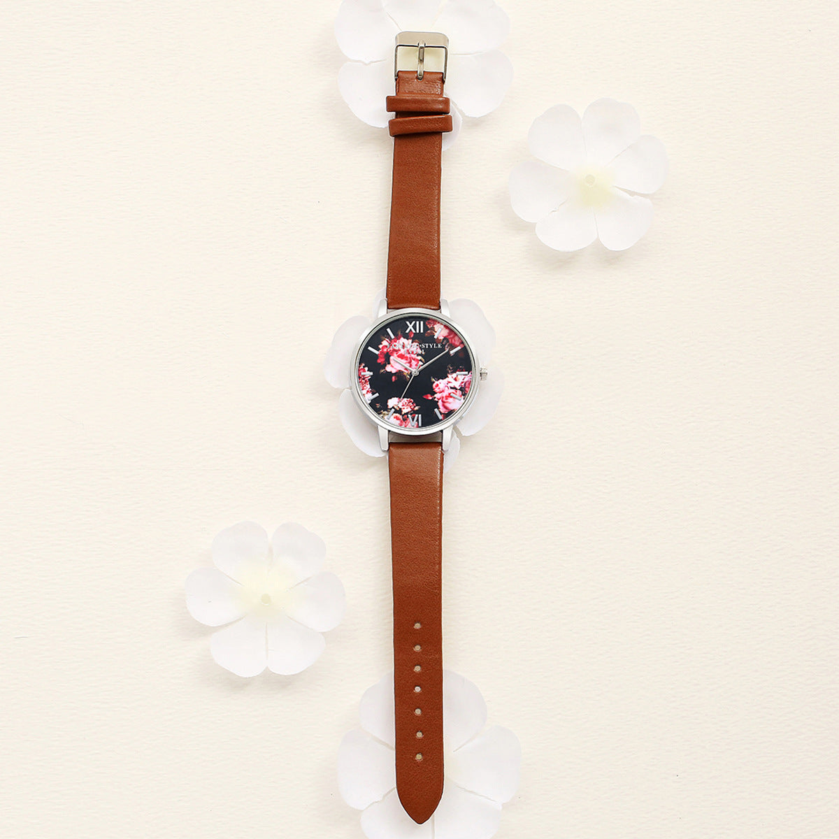 Lvpai Marke Frauen Armband Uhr Mode Rose Gold Blumen Leder Einfache Frauen Kleid Uhren Luxus Business Geschenk Uhr Uhr