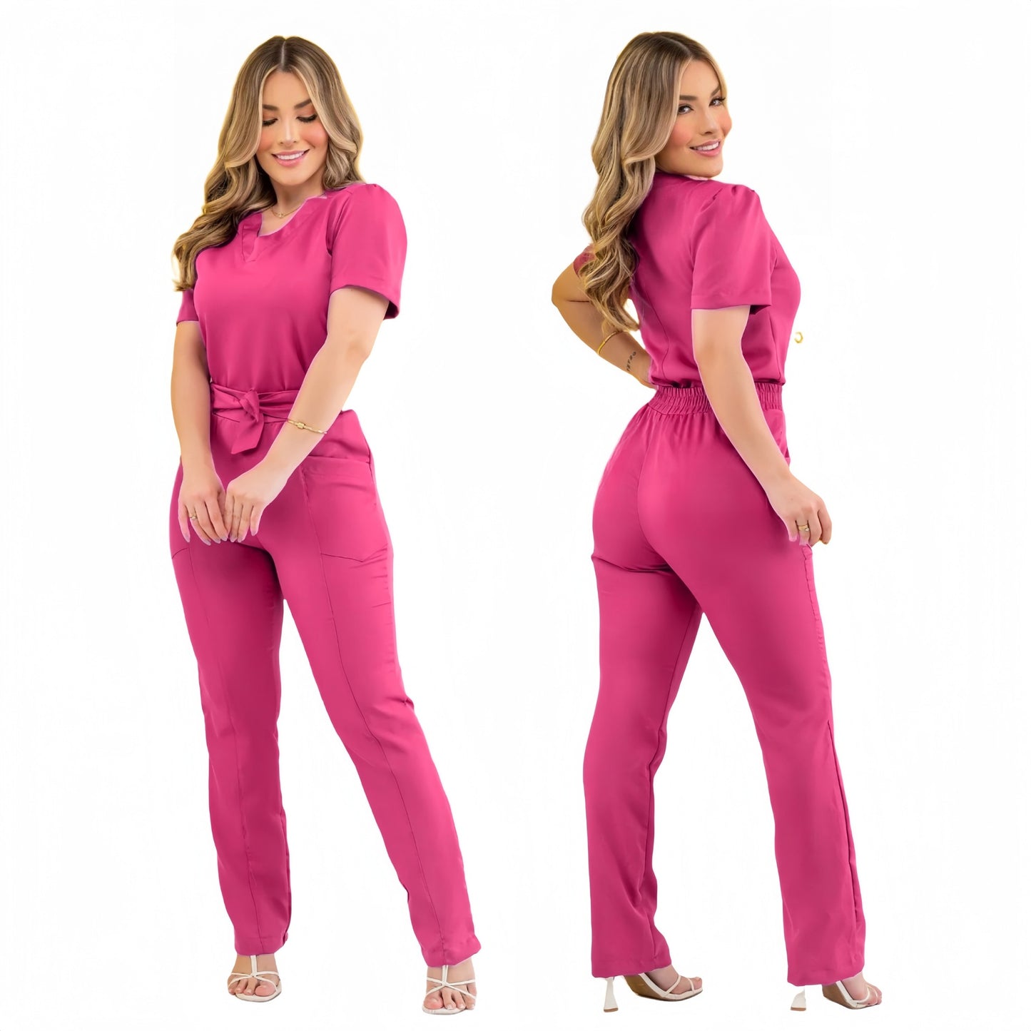 Womens Surgical Isolation Beauty Salon Work Pants
