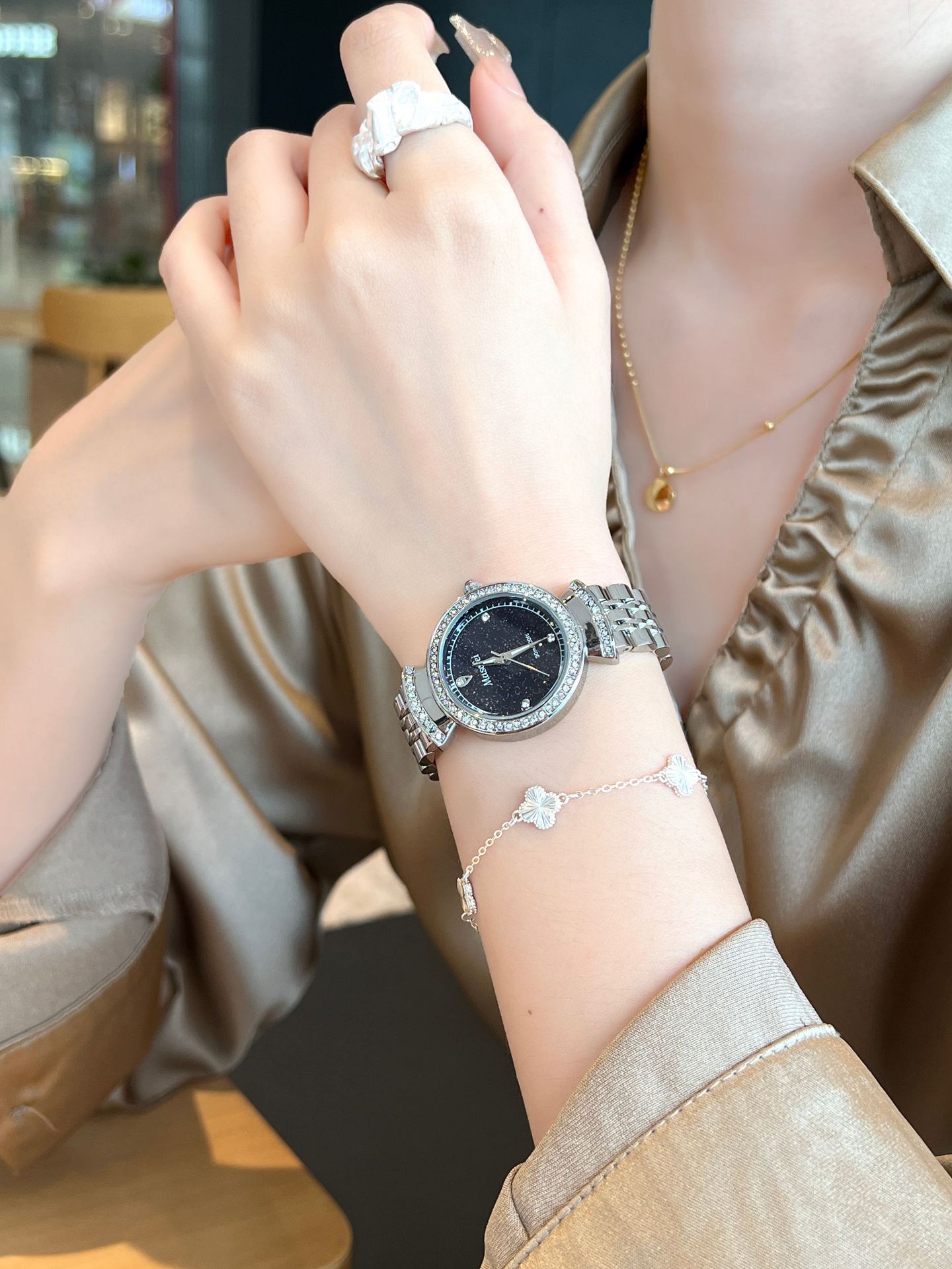 Starry Sky Fritillary Marble Watch For Women