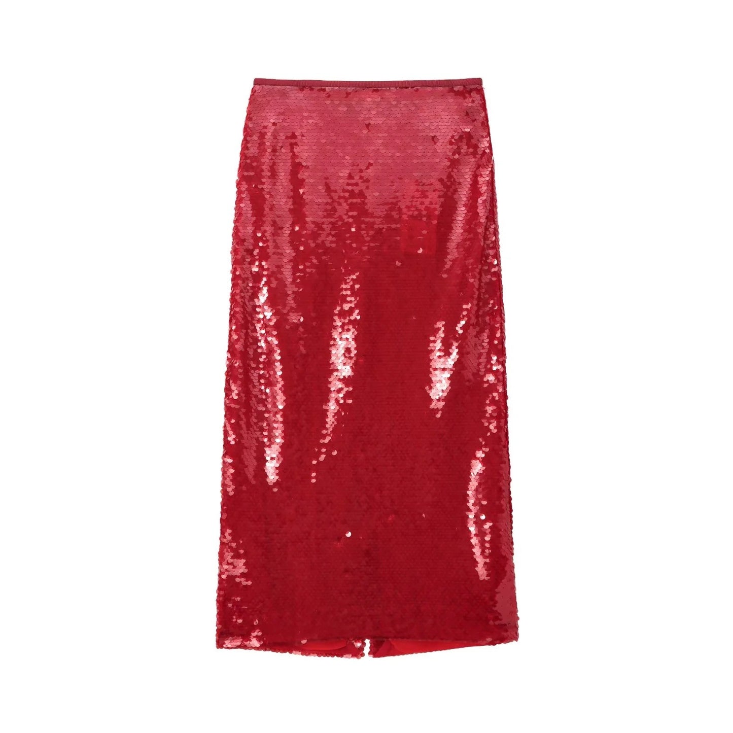 Women's Solid Color Party Shiny High Waist Sequined Skirt