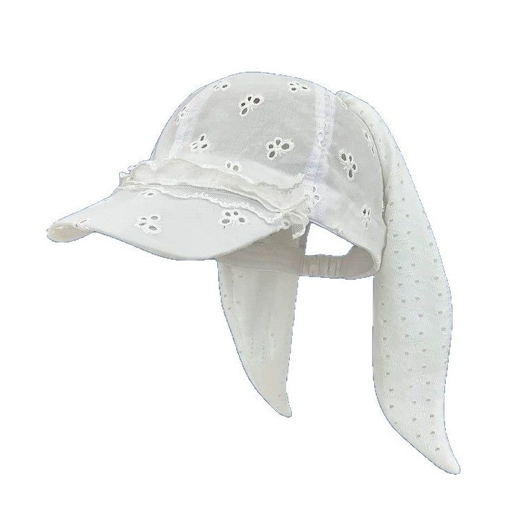 Niche, Designer-style Lace-trimmed Rabbit-ear Baseball Cap