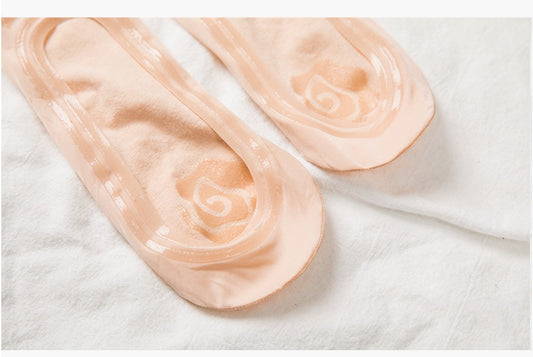 Shallow Mouth Socks One-piece Ice Silk Invisible Socks