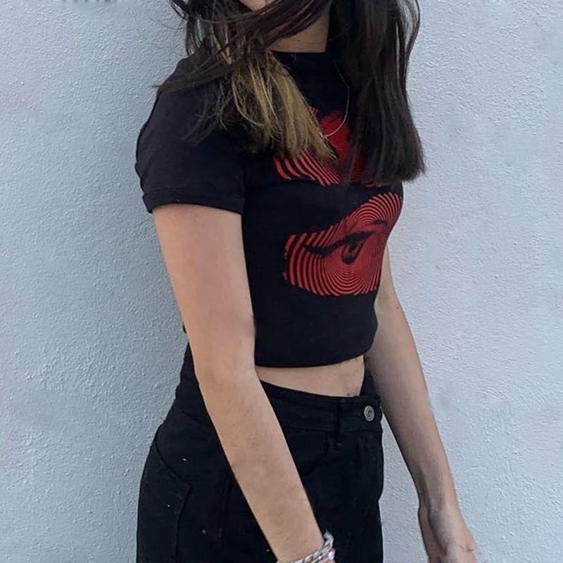 Women's DIY Printing Design Trend Short T-shirt