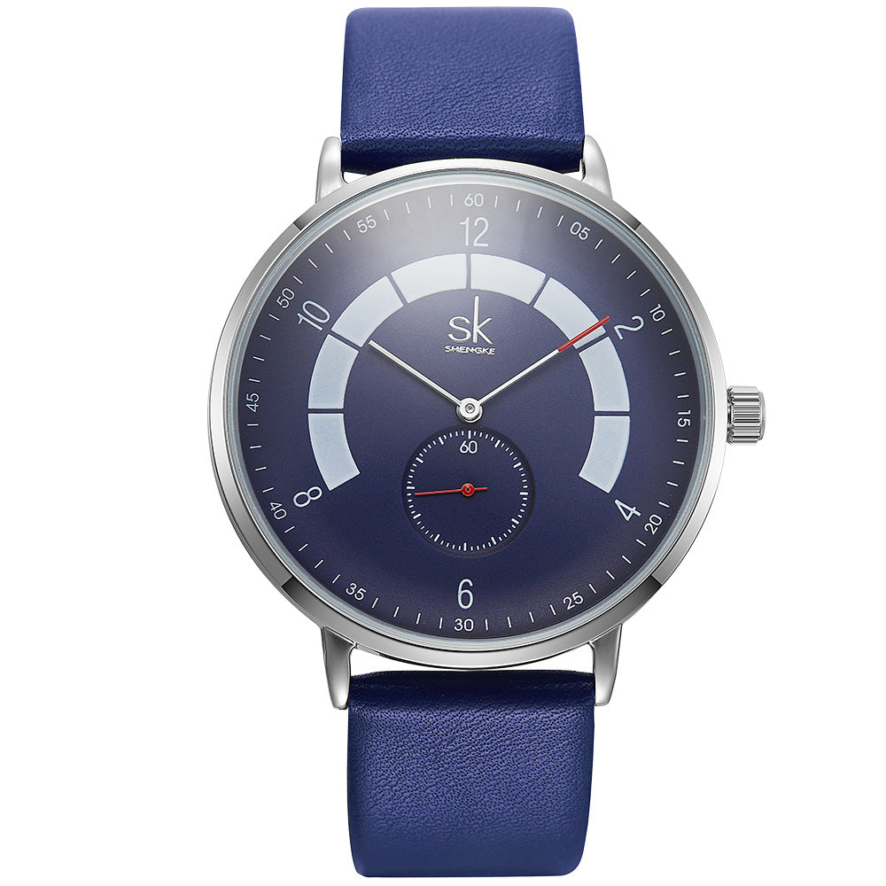 Leather men's fashion sports watch