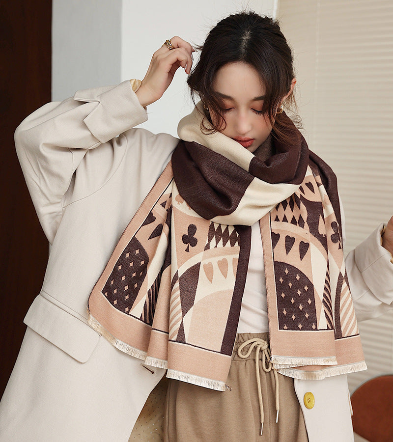 Women's Double Face Cashmere Scarf