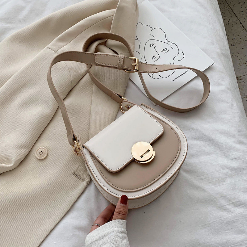 Women's popular new trendy messenger bag hit color fashion shoulder bag