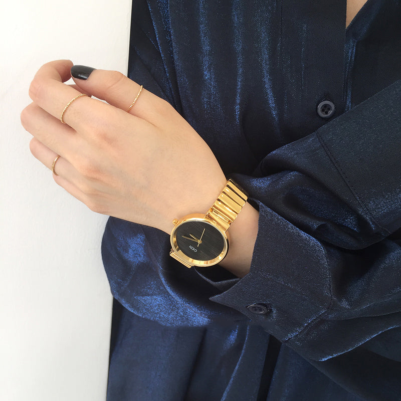 Golden vintage small gold watch