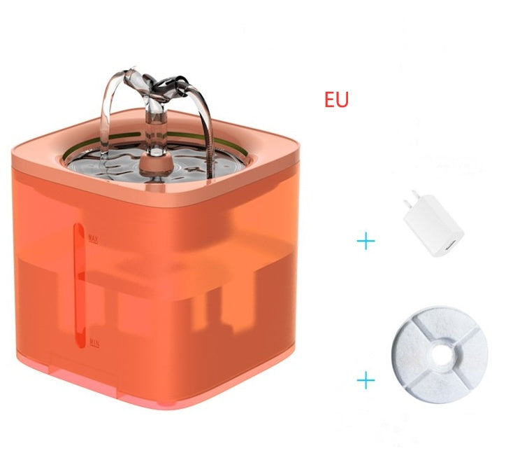 Automatic drinking fountain for cats and dogs