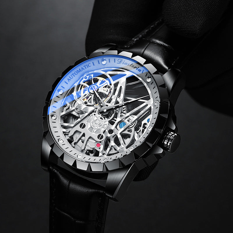 Daystar fish scale mechanical watch