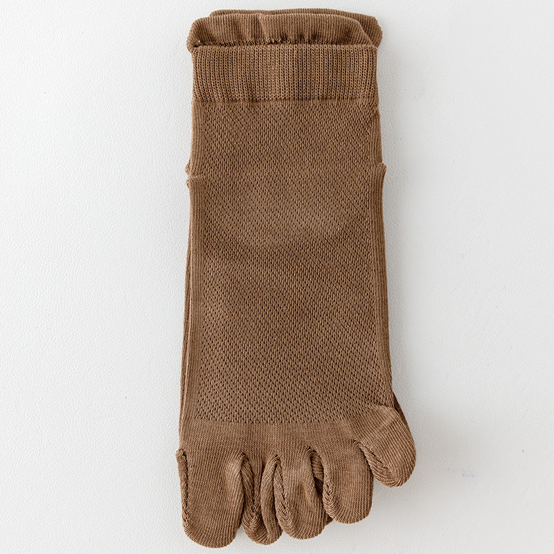 Unisex Summer Thin Mesh Five-toe Socks