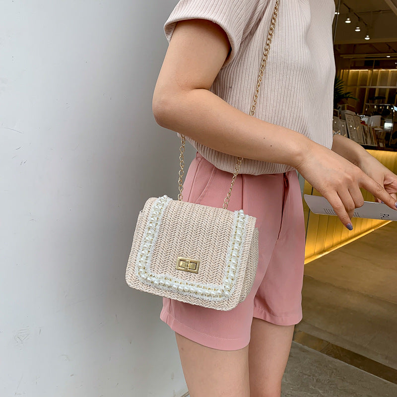 match chain small square bag